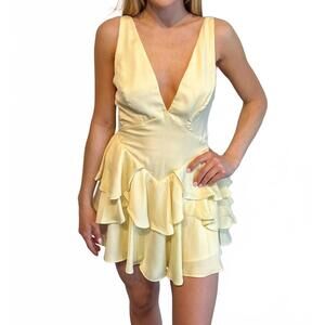 NEW ONE AND ONLY COLLECTIVE so playful mini dress in yellow
